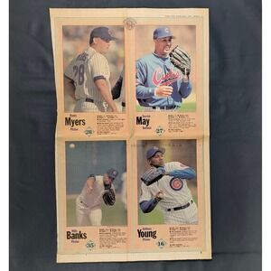 1994 Chicago Tribune Cubs Player Cards Randy Myers Willie Banks Anthony Young